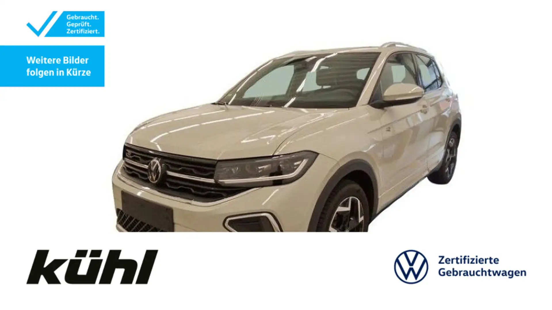 Volkswagen T-Cross 1.0 TSI R line IQ.Light/ACC/App/Navi Grau - 1