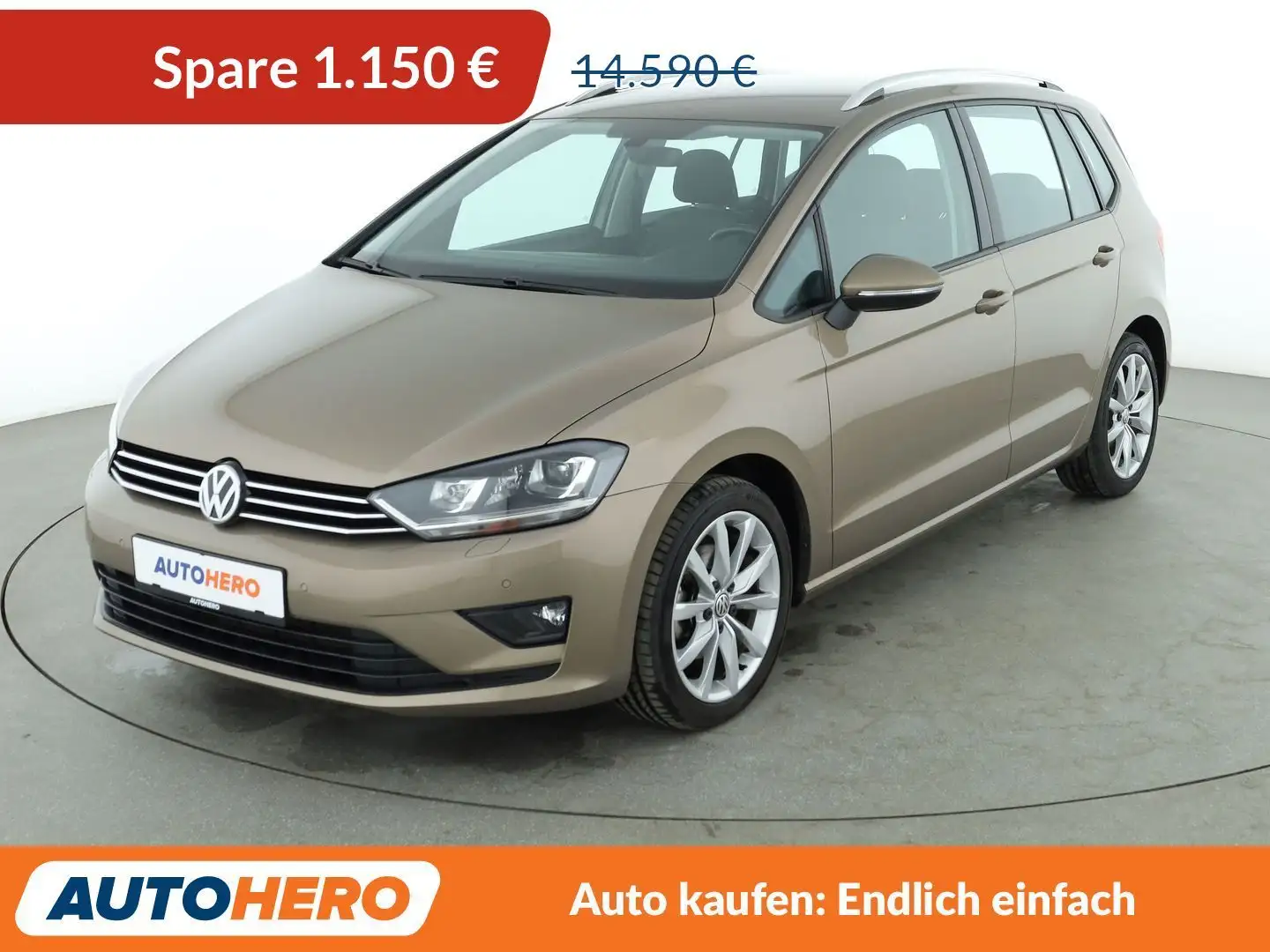 Volkswagen Golf Sportsvan 1.4 TSI Comfortline BMT *BI-XENON*TEMPO*PDC* Beige - 1
