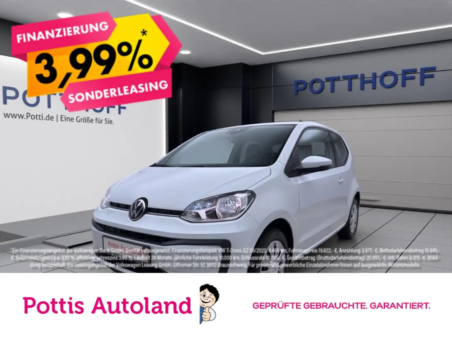 Volkswagen up! 1.0 MOVE UP! KAMERA PDC KLIMA Blanco - 1