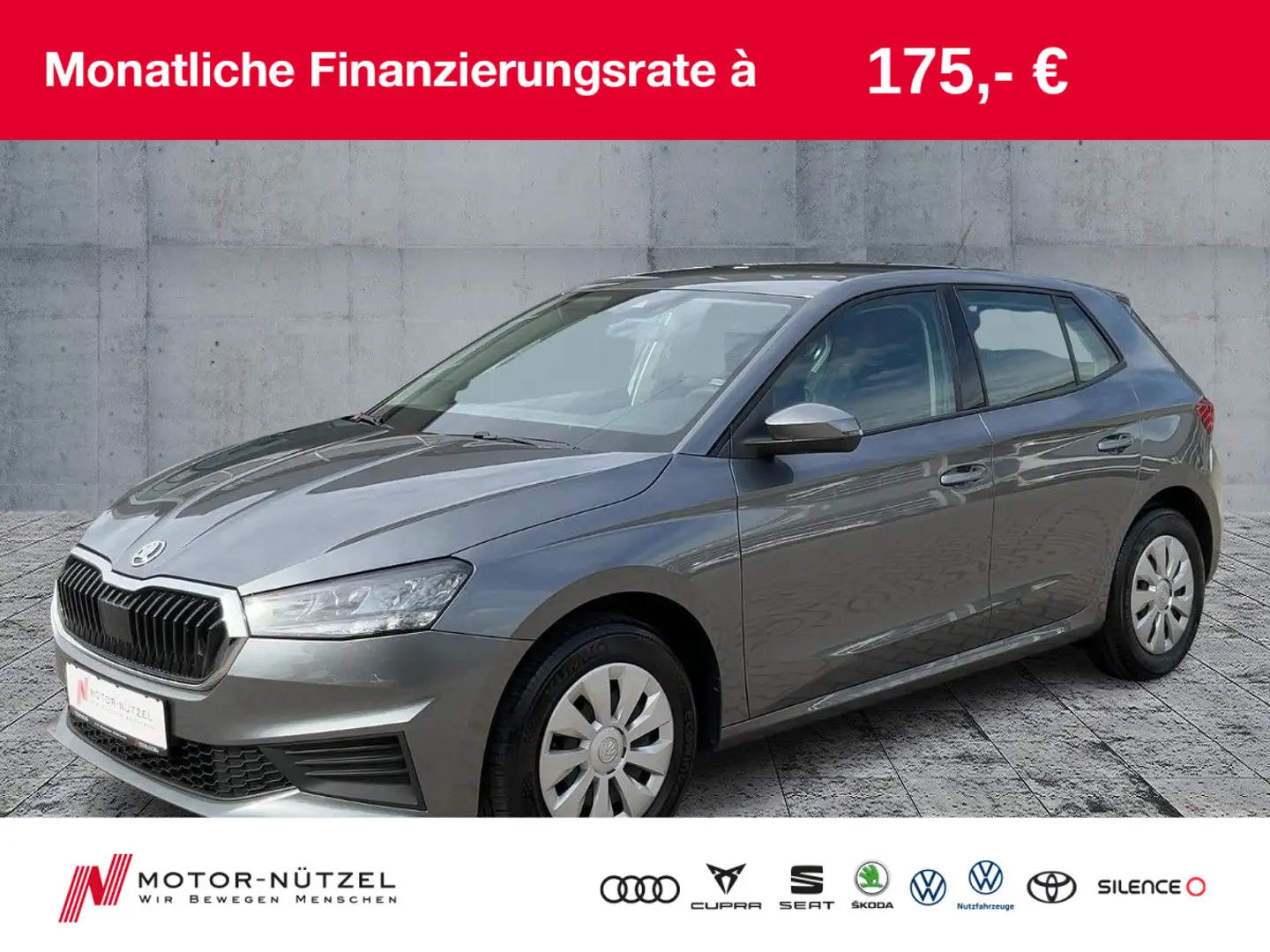 Skoda Fabia 1.0 MPI ACTIVE LED+APP+SHZ+PDC+MFA+BT Grau - 1