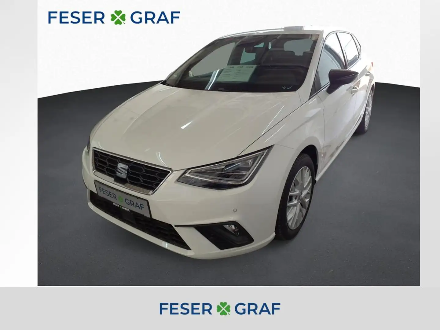 SEAT Ibiza 1.0 TSI DSG FR LED/Navi/Kamera/ACC/SHZ/PDC Weiß - 1