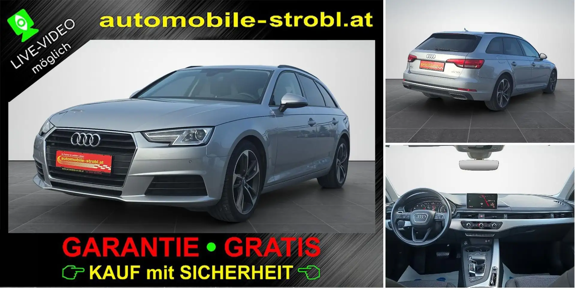 Audi A4 2.0 TDI Top-Ausst. GARANTIE Silber - 1
