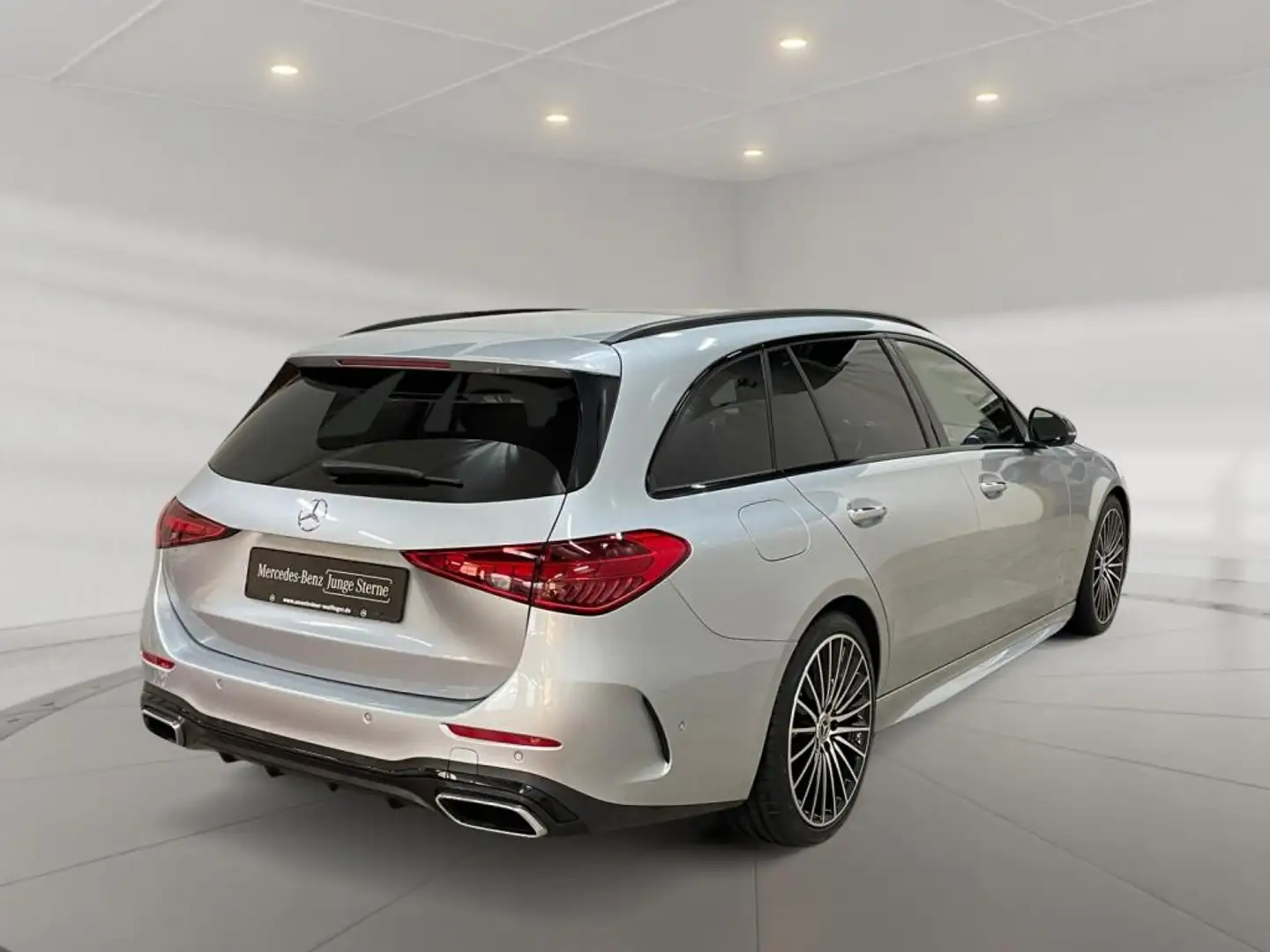 Mercedes-Benz C 300 d T AMG AMG+MBUX+Burm+Night+Fahrassist+AHK Silber - 2