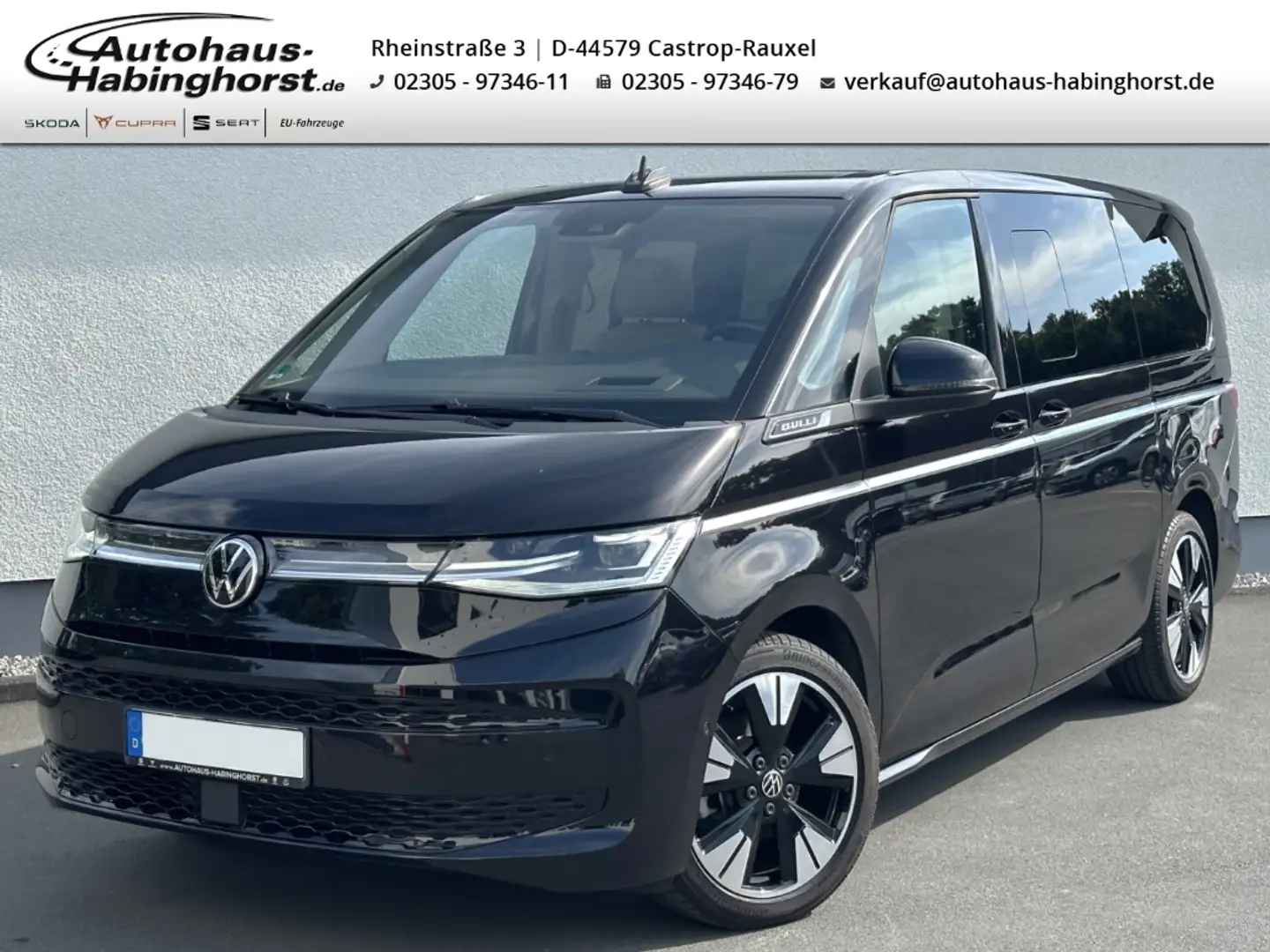 Volkswagen T7 Multivan 2.0 TDI DSG Style LÜ 7-Sitze Matrix Stand.hz Pano Schwarz - 1