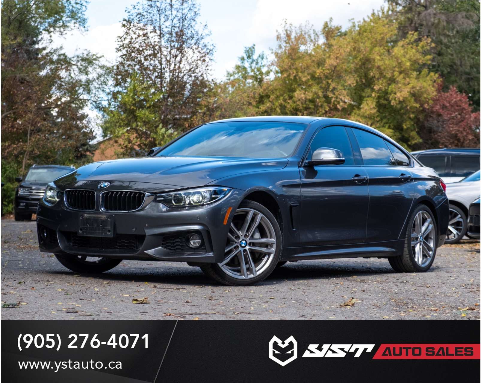 Gray 2018 BMW 4 Series Sedan All-Wheel Drive 8-Speed Automatic
