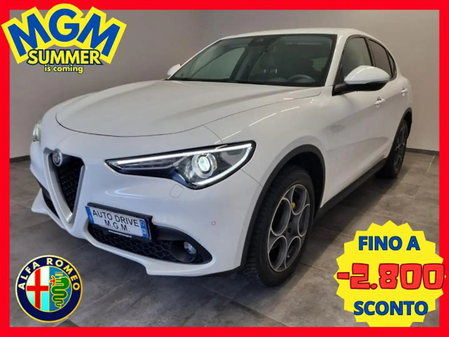 Alfa Romeo Stelvio 2.2 Turbodiesel 190 CV AT8 Q4 Executive Bianco - 1