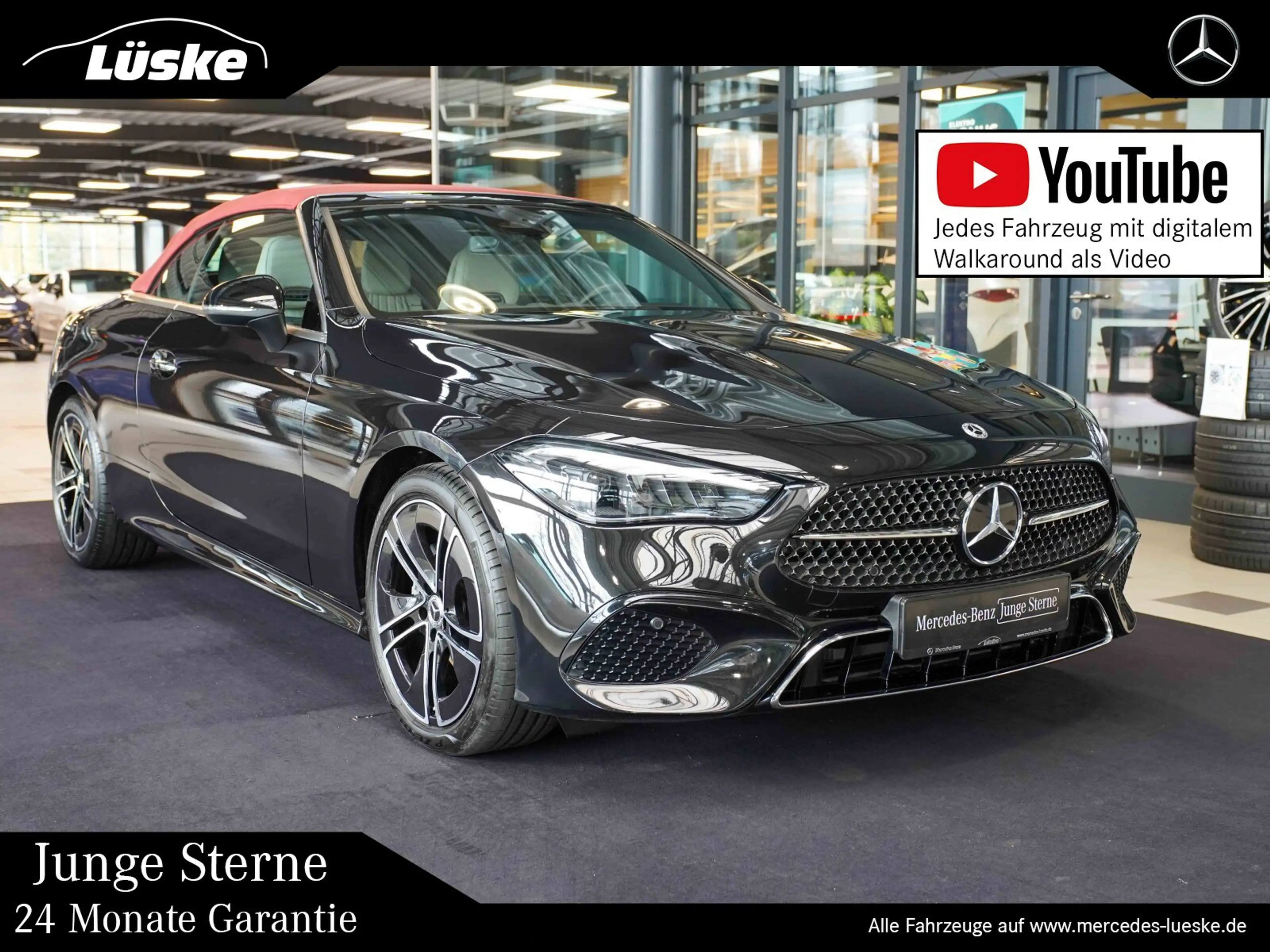 Mercedes-Benz CLE 220 CLE 220 d Cabrio macchiato rotes Verdeck Memory
