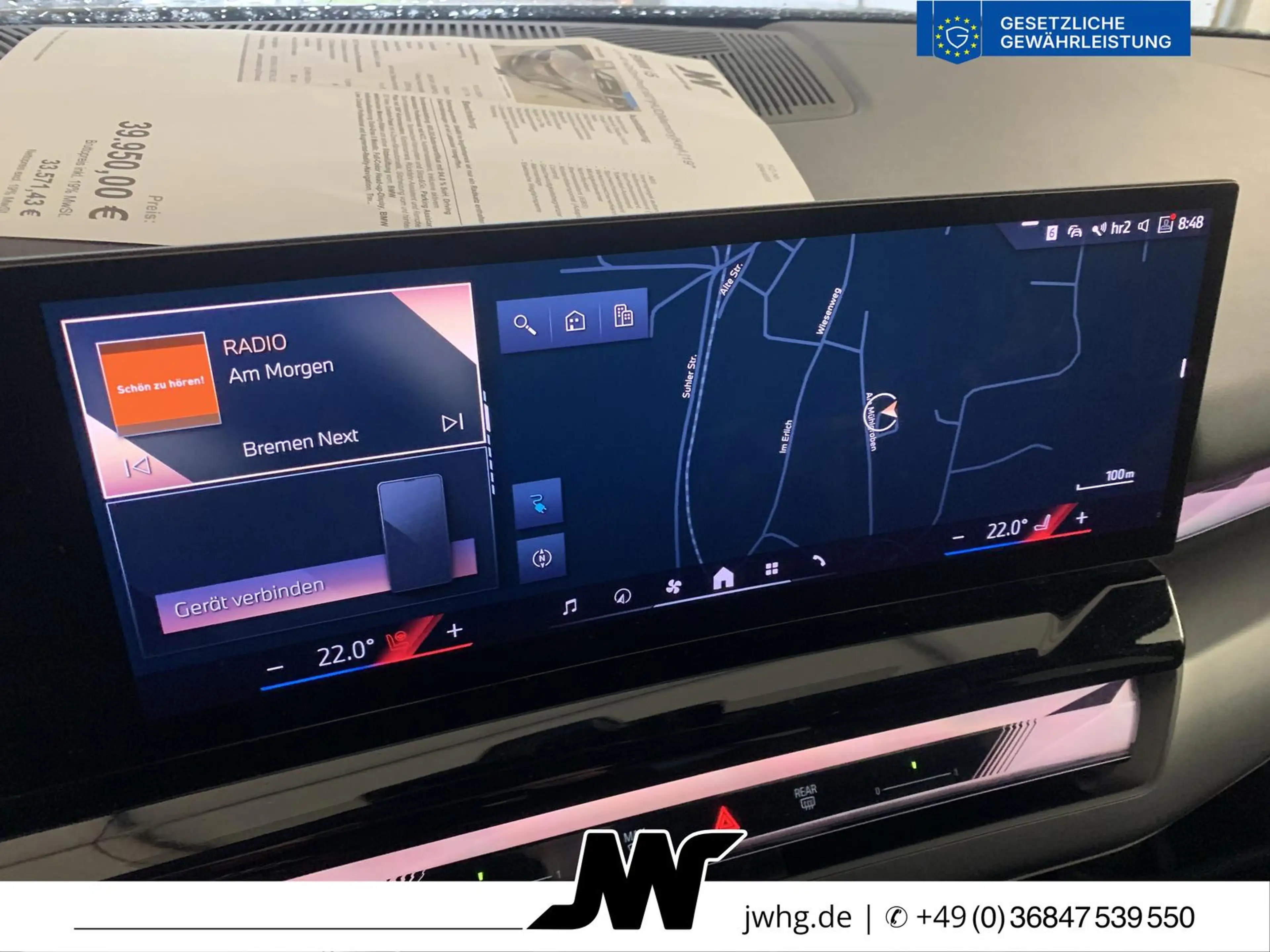 BMW i5 Lim 40 eDr|DrivProf|360°|HUD|Memory|Keyl.|19" — photo 13