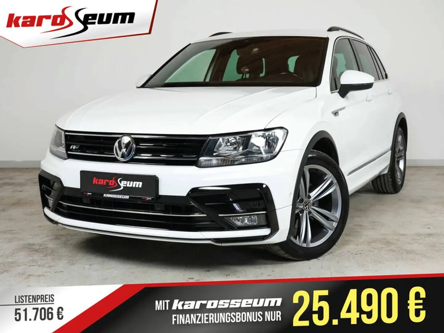Volkswagen Tiguan R-Line DSG *AHK*STANDH*RFK*eletr.-KLAPPE* Weiß - 1