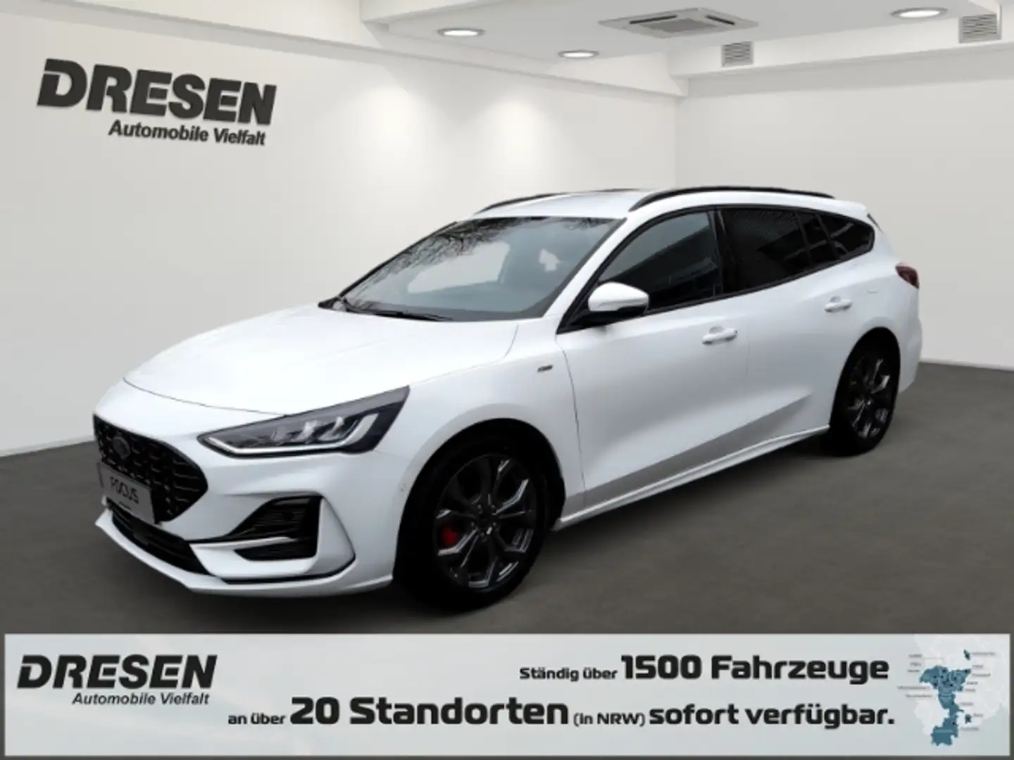 Ford Focus ST-Line Turnier 1.0l EcoBoost Navi LED ACC Apple C Weiß - 1