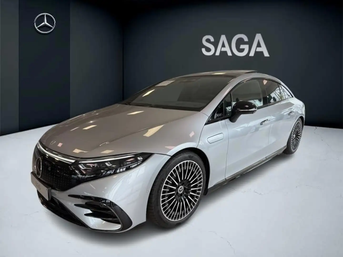 Mercedes-Benz EQS 450 + AMG Pack Night Toit Pano Argent - 1