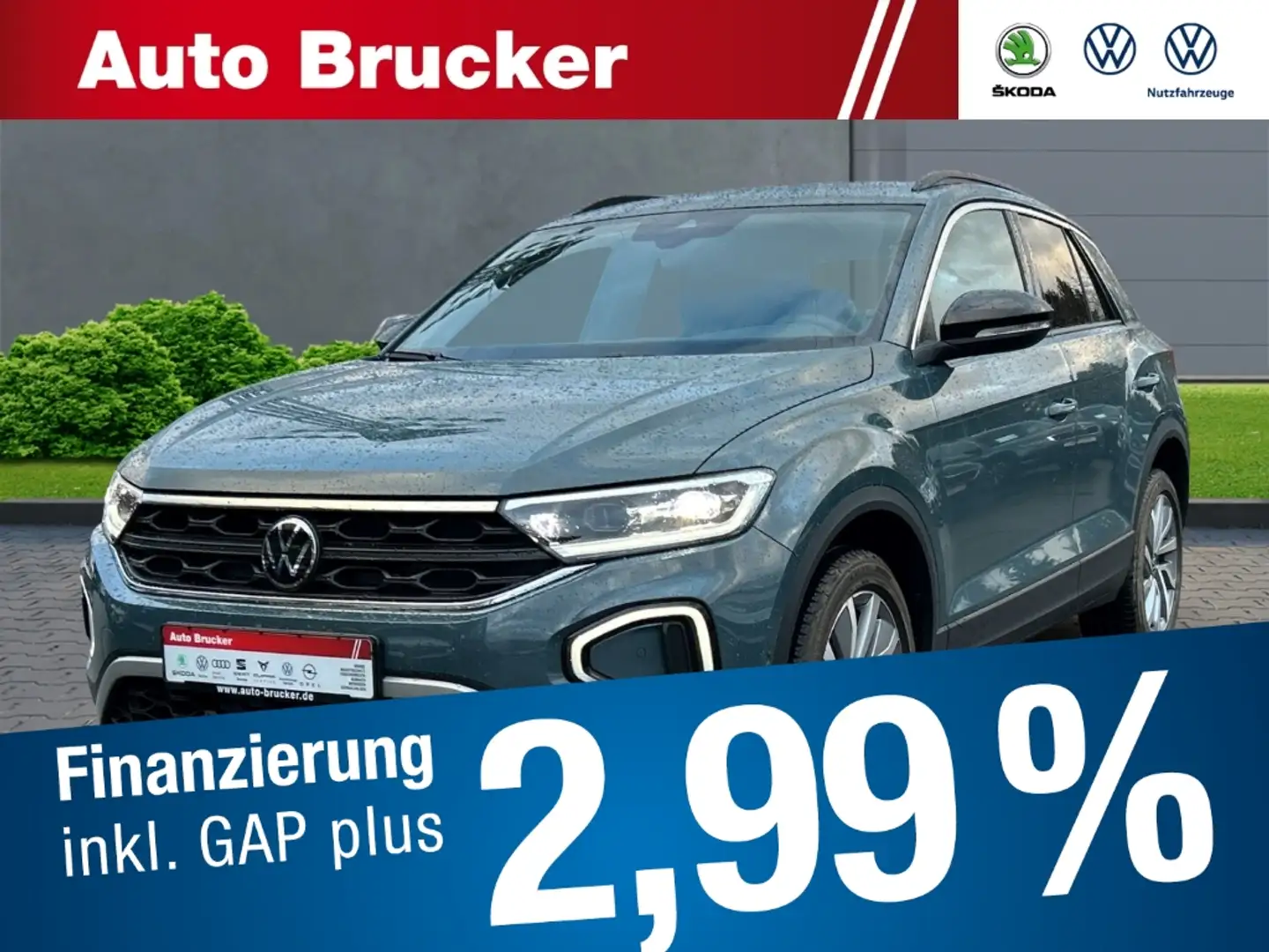 Volkswagen T-Roc Goal 2.0 TDI+DSG+LED+NAVI+2-Zonen-Klima+SHZ Bleu - 1