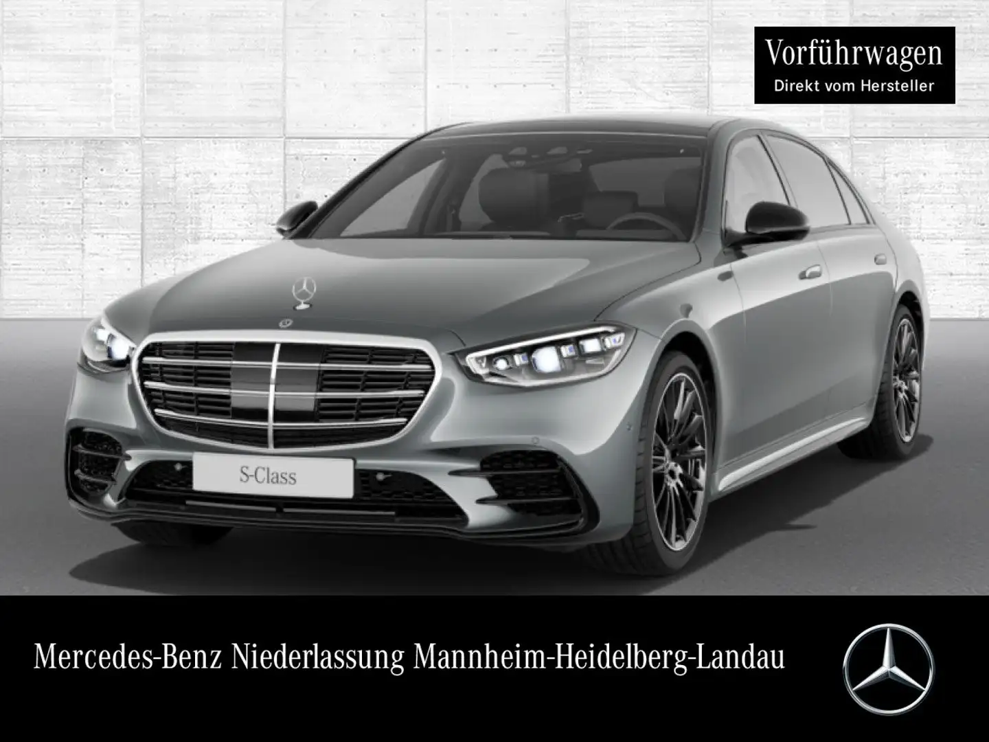 Mercedes-Benz S 450 d L 4M AMG+NIGHT+PANO+DIGITAL-L+BURMESTER3D Grau - 1