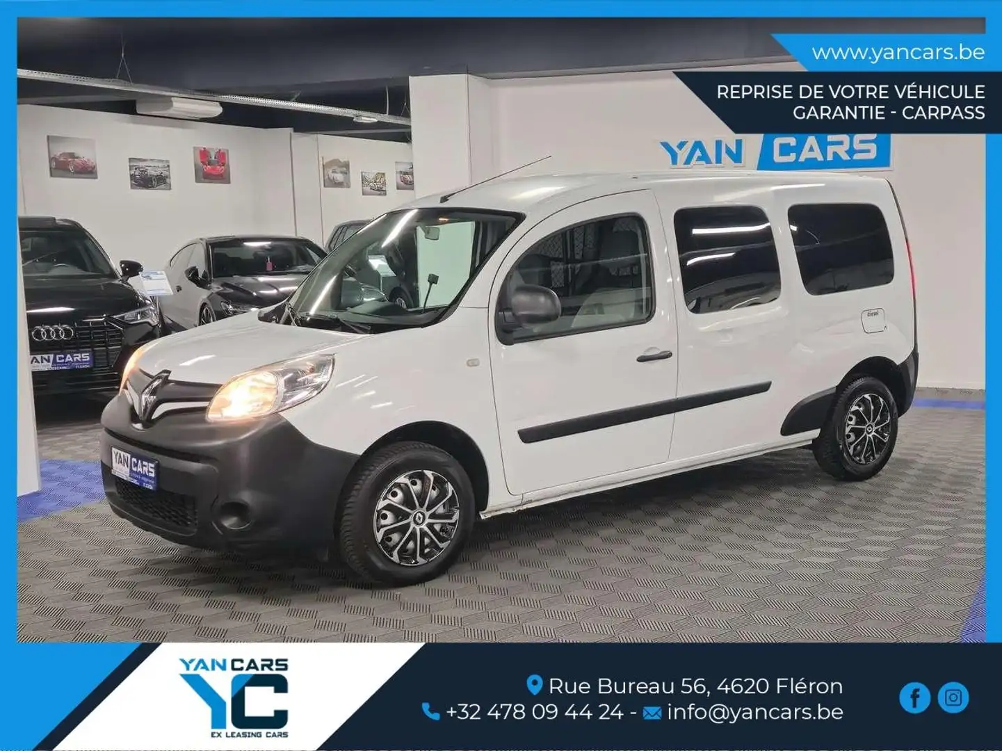 Renault Kangoo MAXI * UTILITAIRE * SEULEMENT 117.000KM * TOP ETAT Blanc - 1
