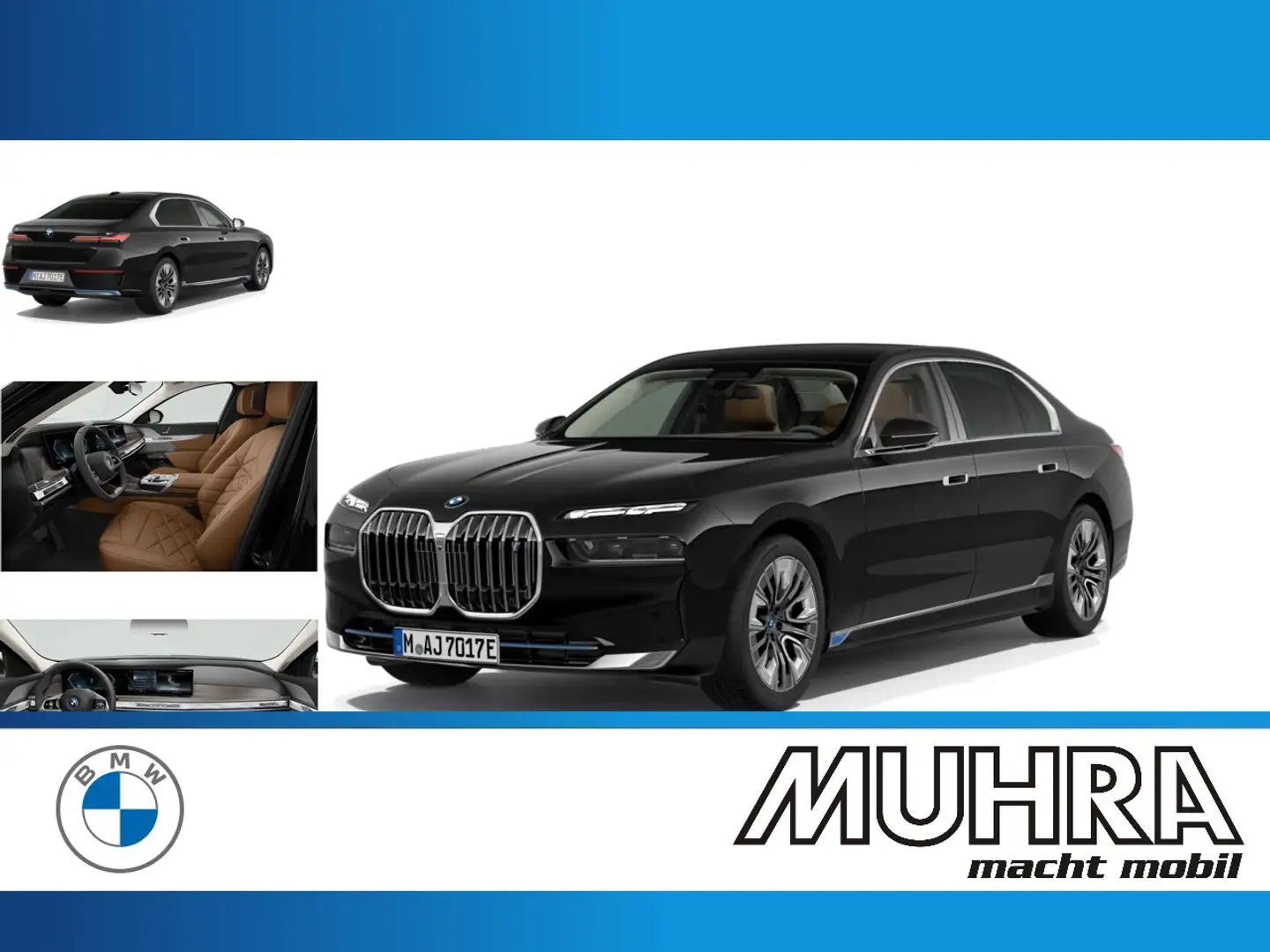 BMW i7 xDrive60 DA/PA Professional 20" Pano B&W HUD Negru - 1