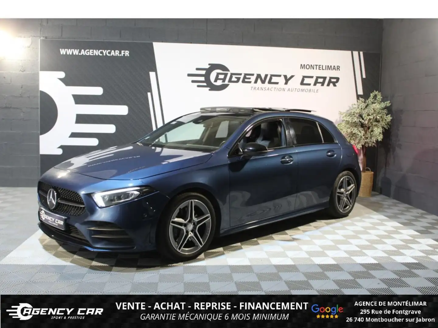 Mercedes-Benz A 220 220 190ch 8G-DCT AMG Line - Leds Ambiance Toit Ouvrant Bleu - 1