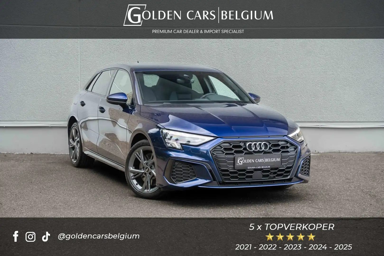 Audi A3 45 TFSIe Sportback S-LINE/LED/ACC/CAMERA/CARPLAY Bleu - 1