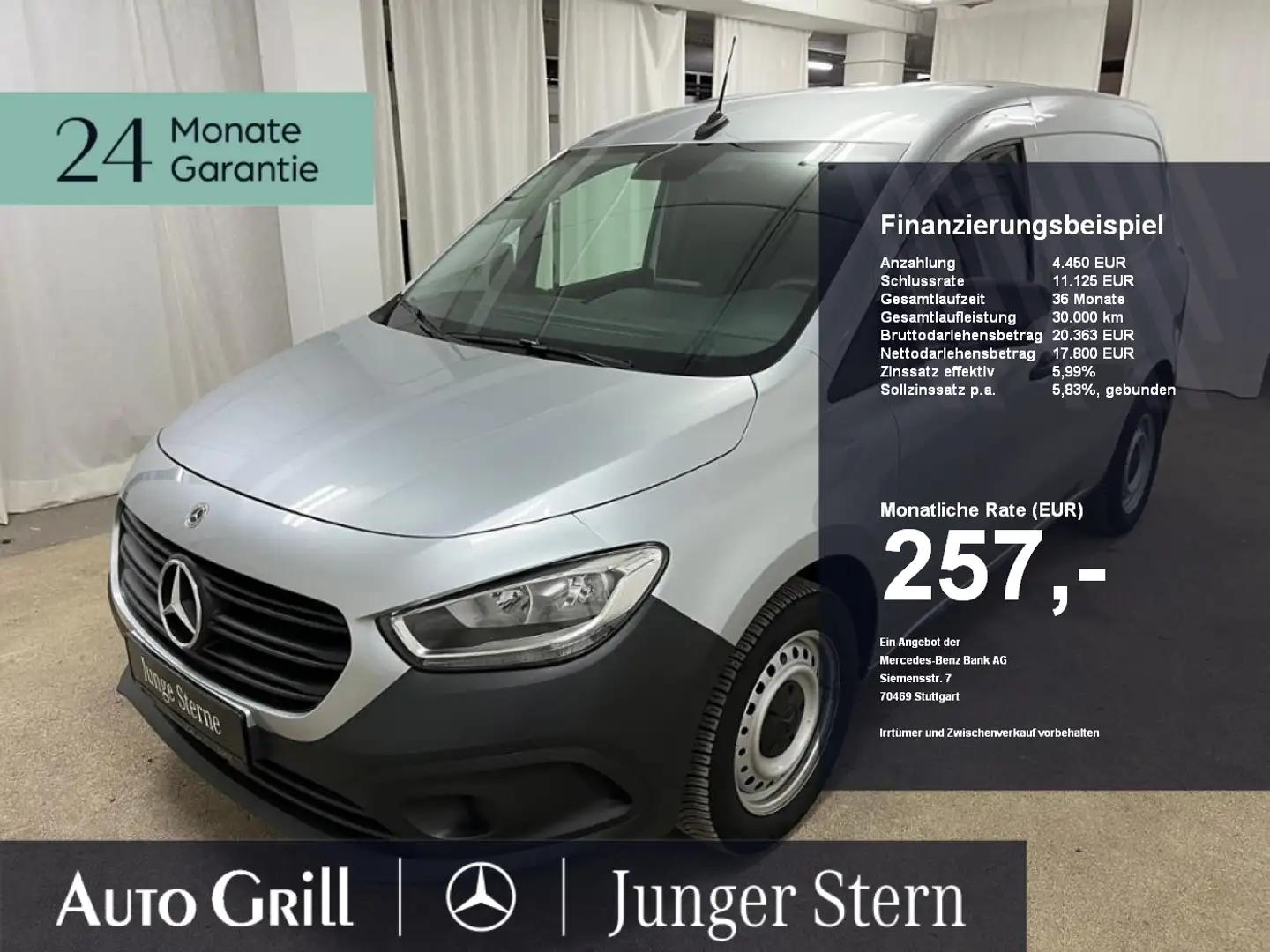 Mercedes-Benz Citan 113 Kasten Sortimo Holzbode 6-Gang Silber - 1