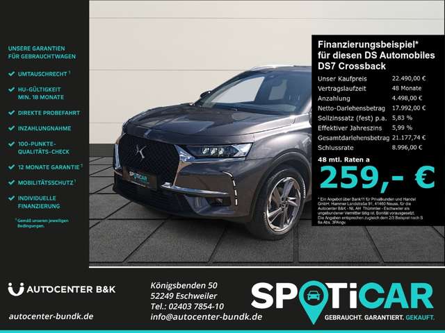 Imagine DS Automobiles DS 7 Crossback PureTech 180 Aut. Bastille+ Rückfahrkamera Navi LE