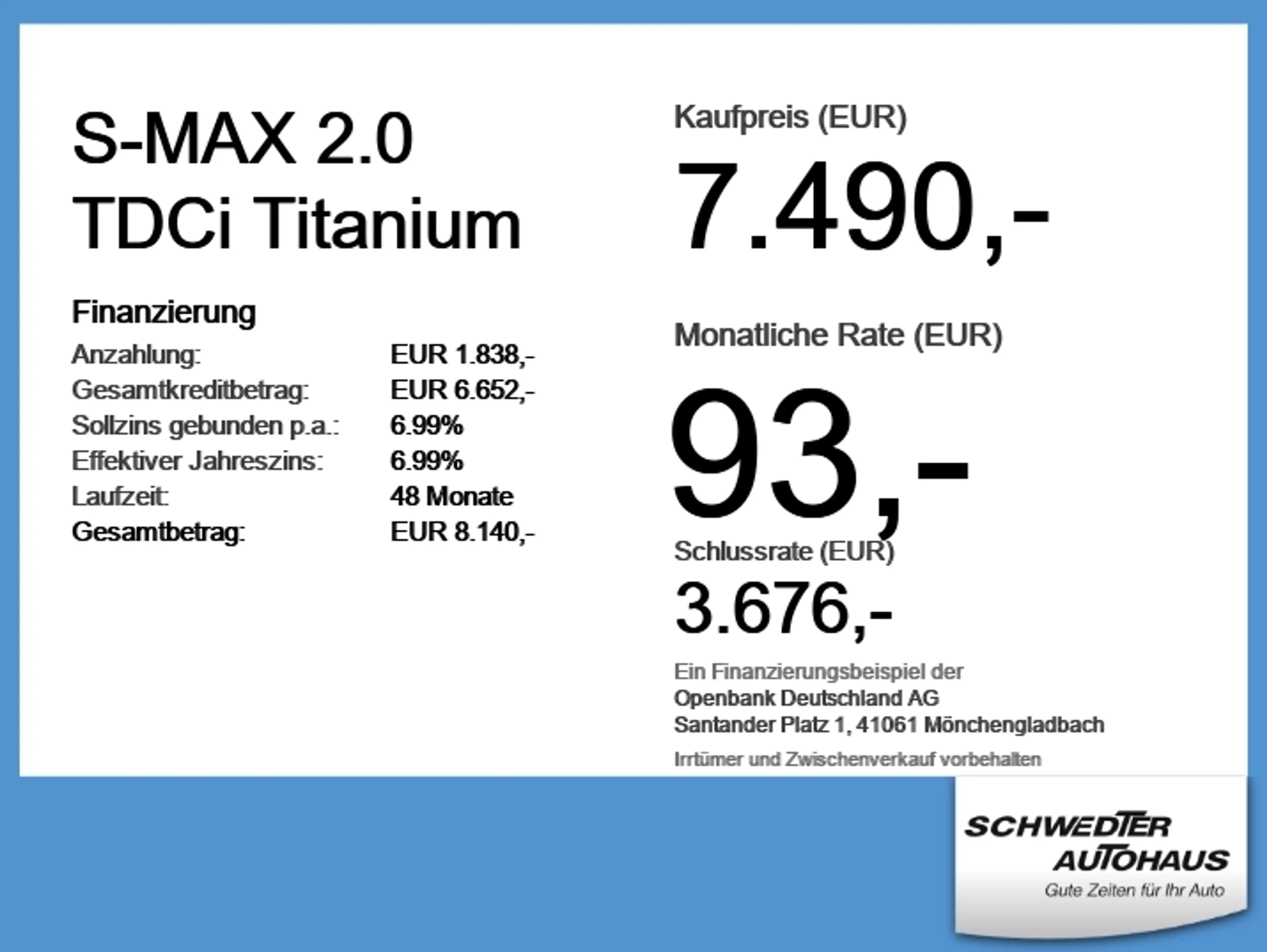 Ford S-Max 2.0 TDCi Titanium AHK+Navi+Winterp.+Kam. — photo 6