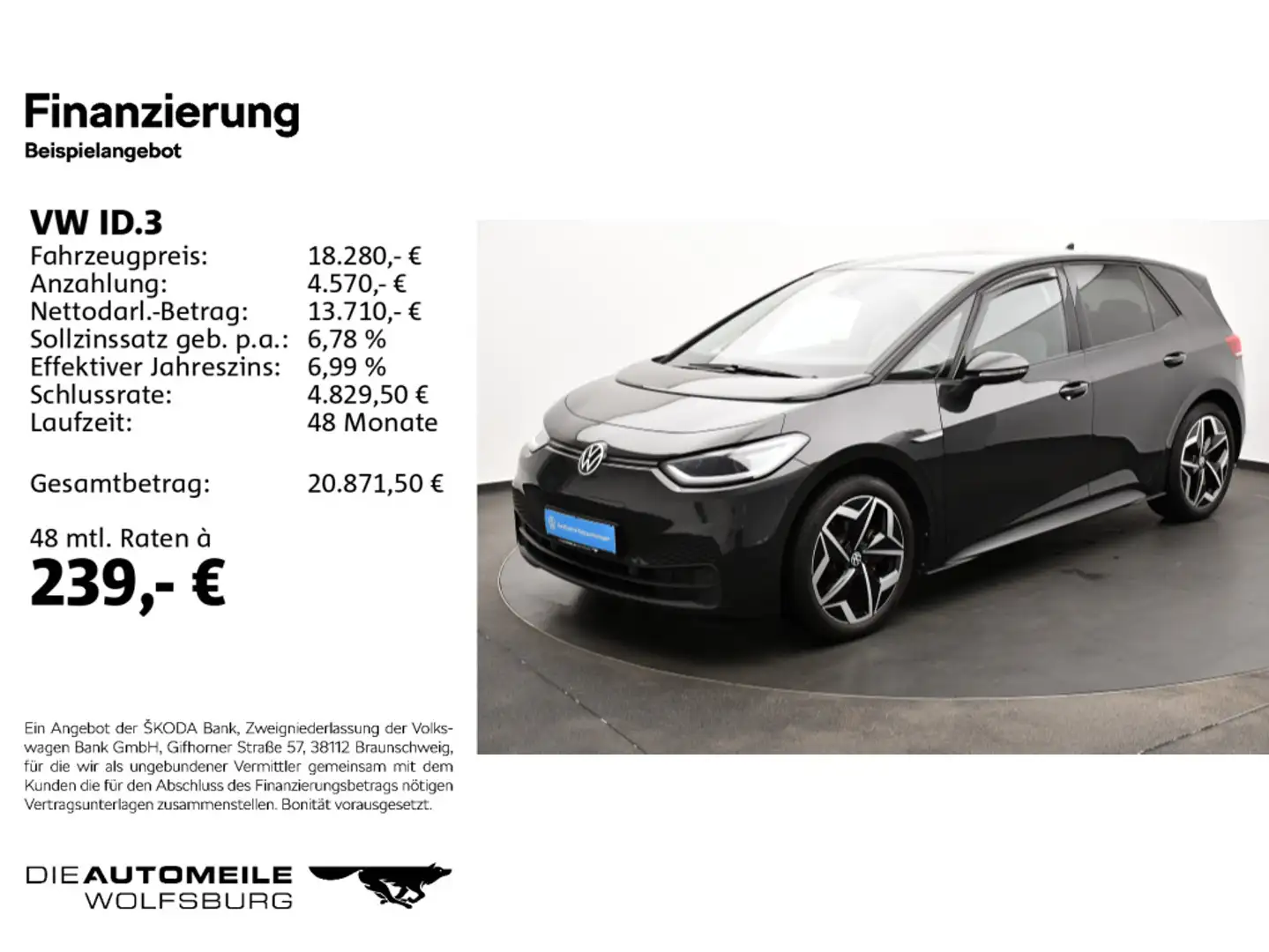 Volkswagen ID.3 (E11)(06.2020->2023) Pure Performance 110 k Grau - 2