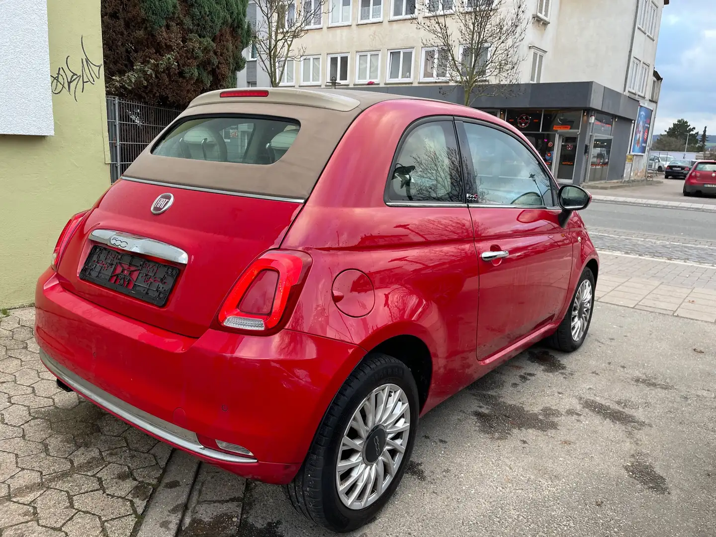 Fiat 500 Lounge (150) Cabrio Rosso - 2