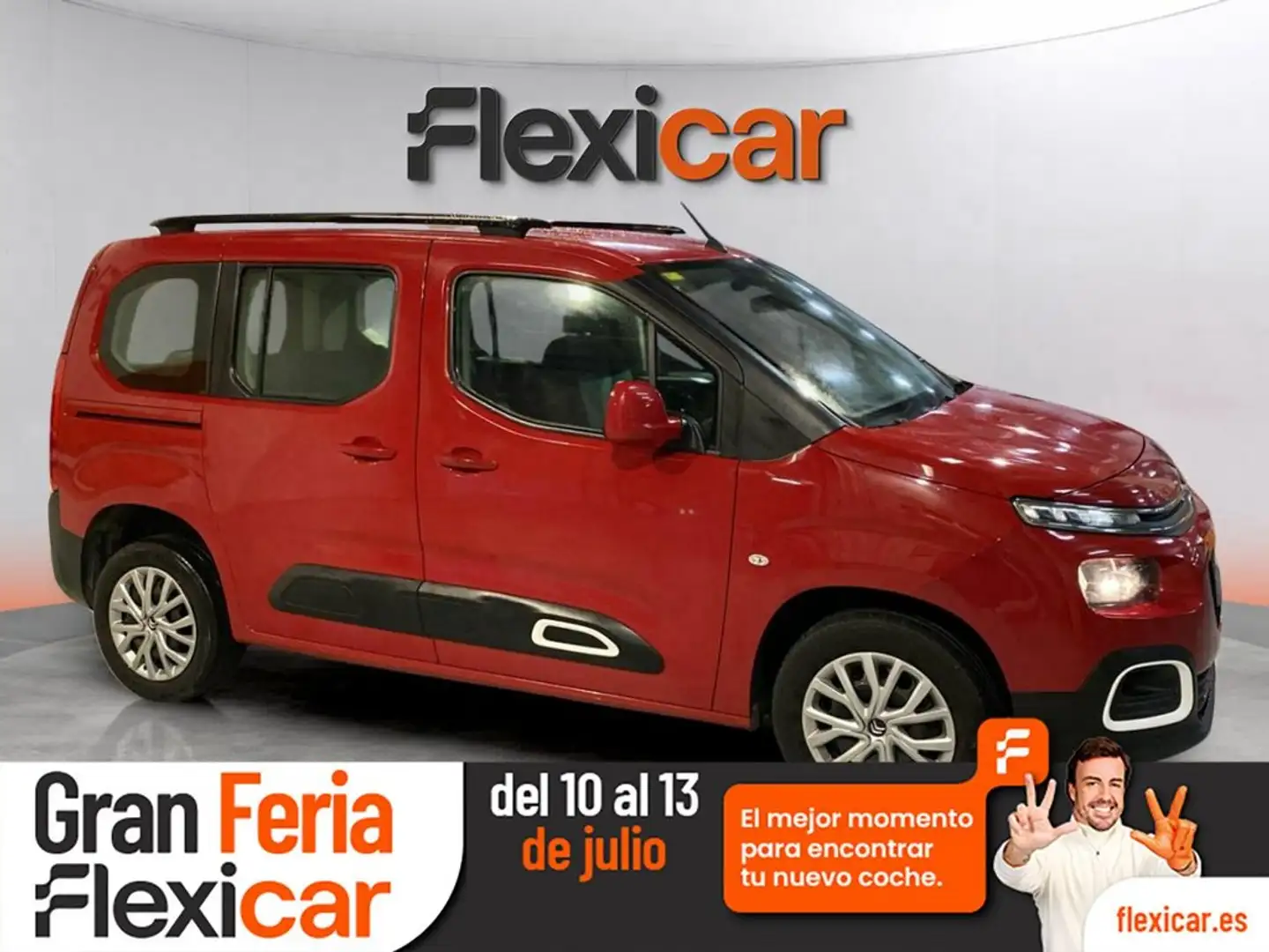 Citroen Berlingo Talla M BlueHDi 100 S&S FEEL Rojo - 1