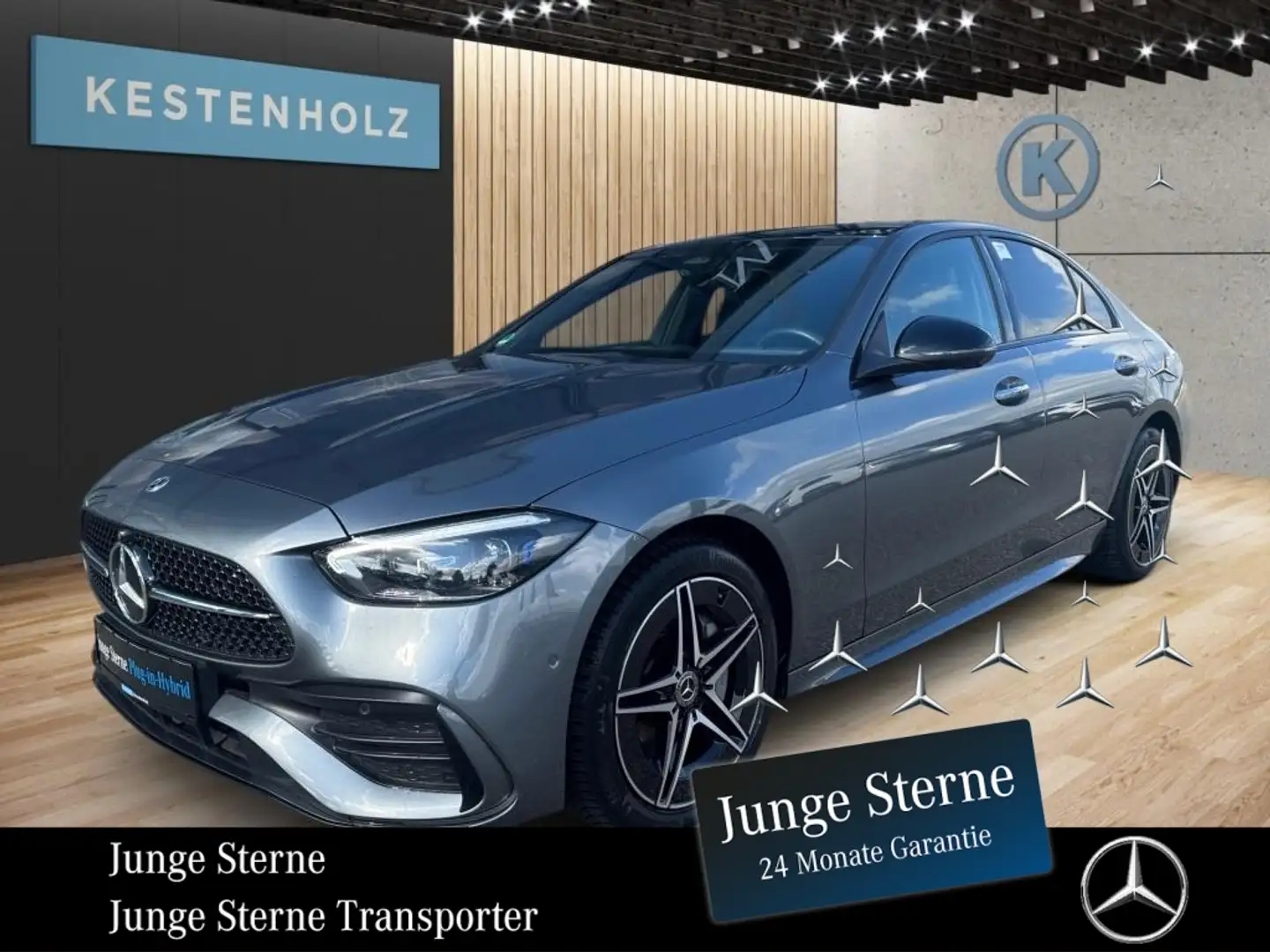 Mercedes-Benz C 300 C 300 de *AMG*NIGHT*AHK*MEMO*360°*STHZ*MBUX* Grau - 1