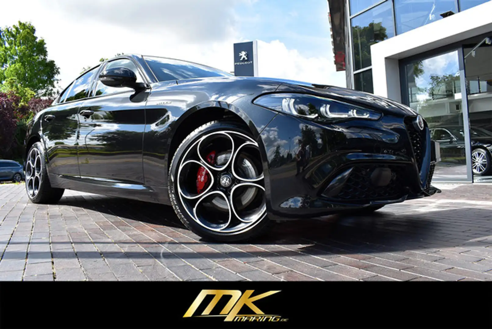 Alfa Romeo Giulia VELOCE Q4*MATRIX*ACC*BLACK-LINE*WENIG KM* Nero - 2