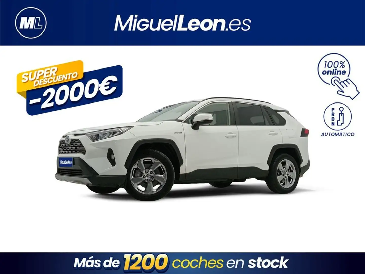 Toyota RAV 4 2.5l 220H Advance Blanc - 1
