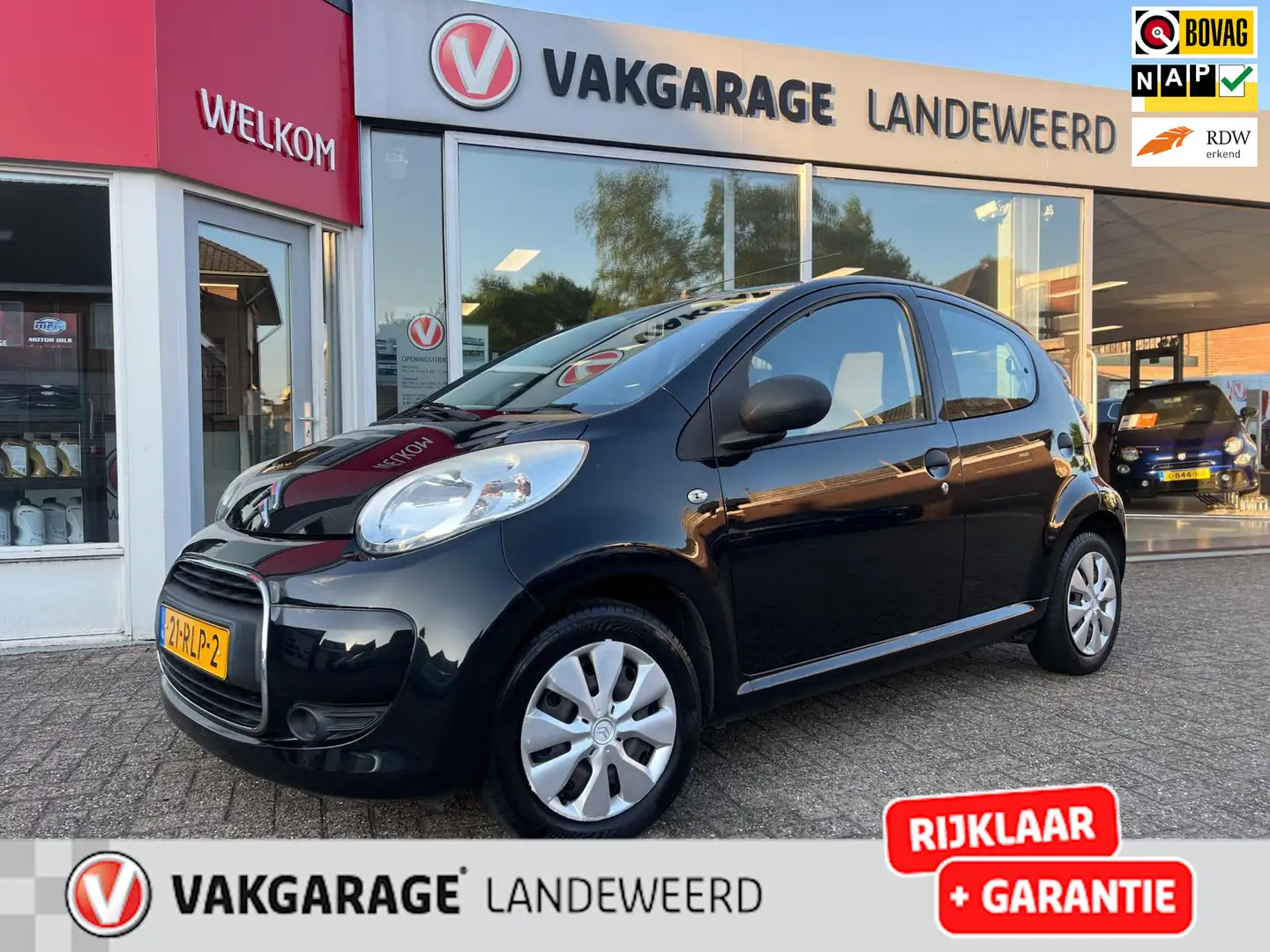 Citroen C1 1.0-12V Séduction+, 5 leurs, airco, rijklaar! Zwart - 1