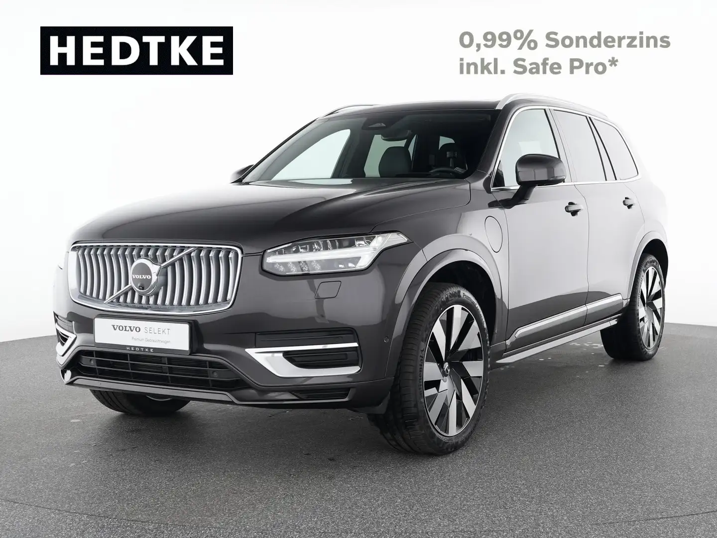 Volvo XC90 T8 Recharge AWD Plus Bright 21"+PANO+360° Grau - 1