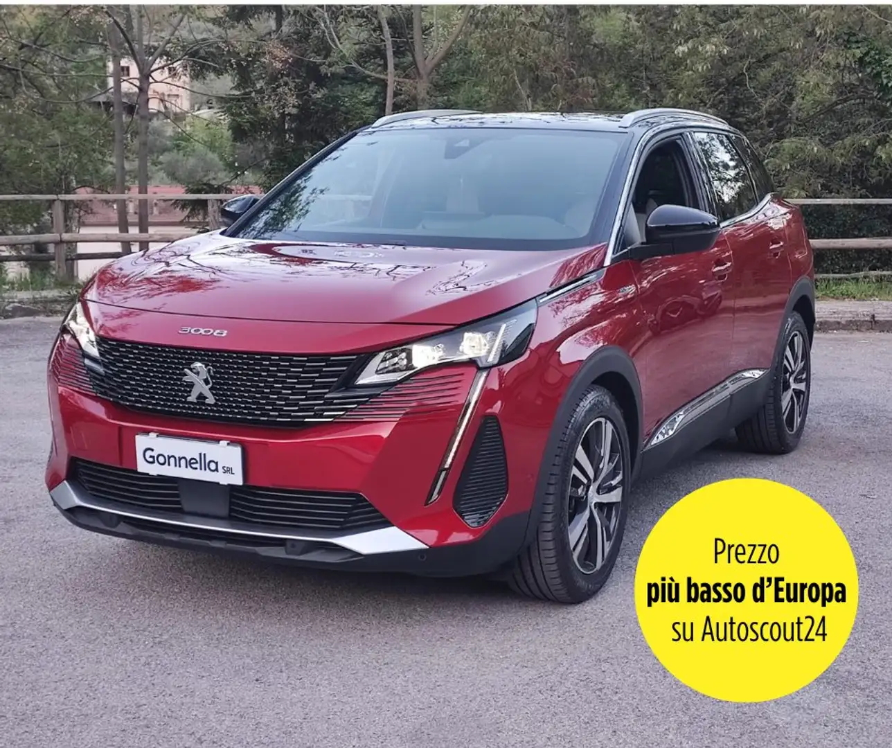 Peugeot 3008 1.6 hybrid4 GT 300 e-eat8 PREZZO REALE NO VINCOLI Rosso - 1