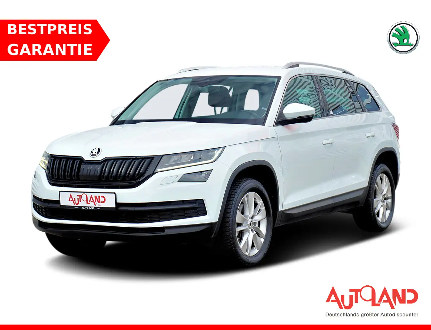 Skoda Kodiaq 1.4 TSI Style 4x4 Navi LED ACC AHK Kamera Weiß - 1