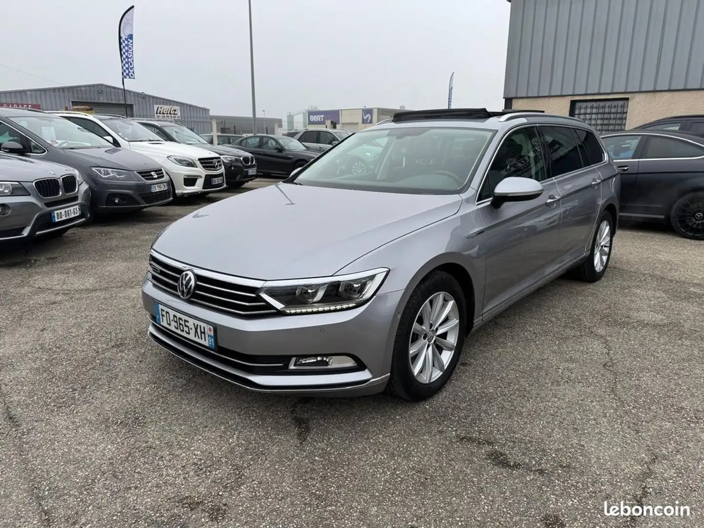 Volkswagen Passat sw 2.0 tdi 190 ch carat 4motion dsg7 toit pano ouv Gris - 2