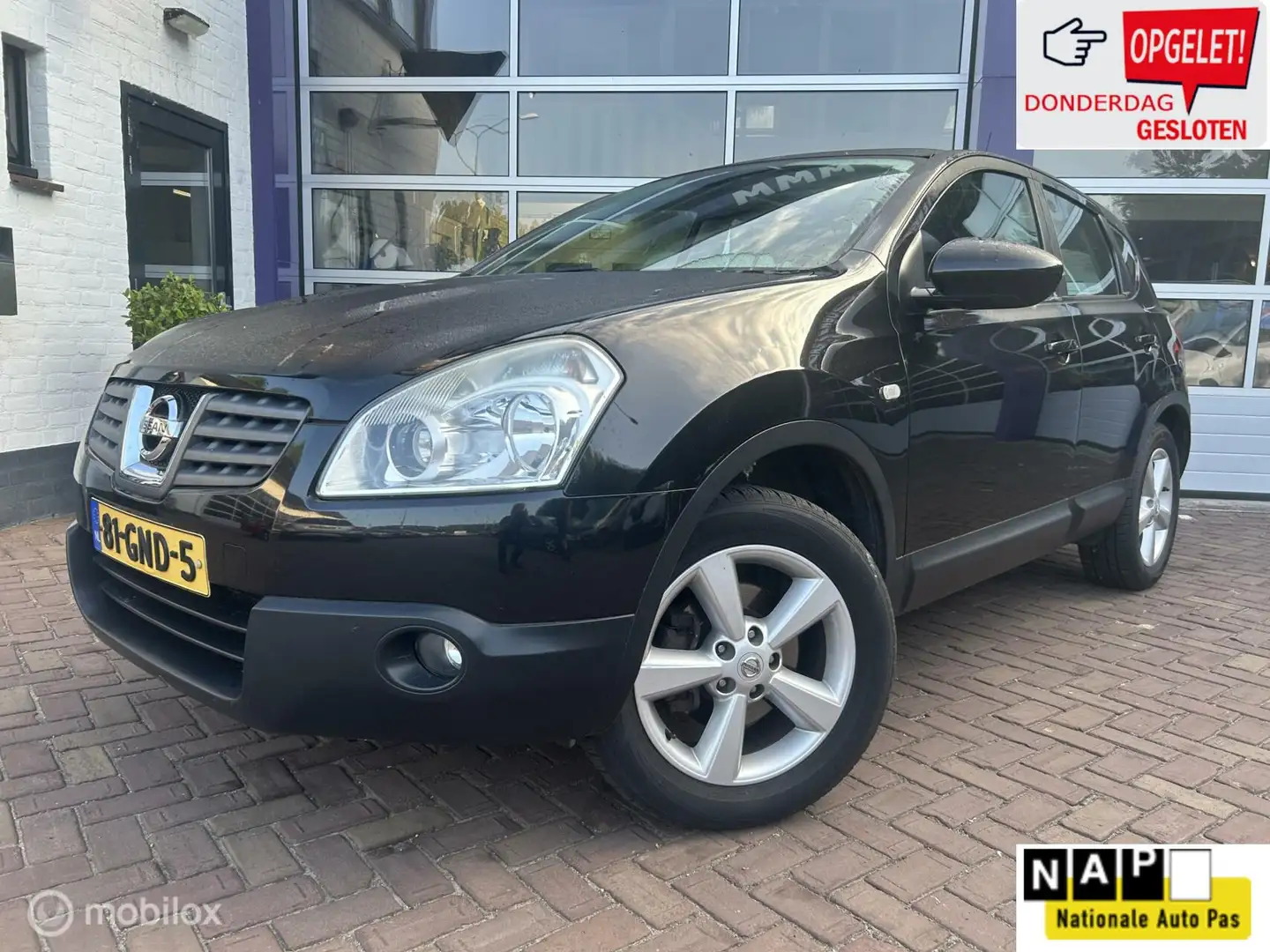 Nissan Qashqai 2.0 Acenta Pack * AIRCO * TREKHAAK * Zwart - 1