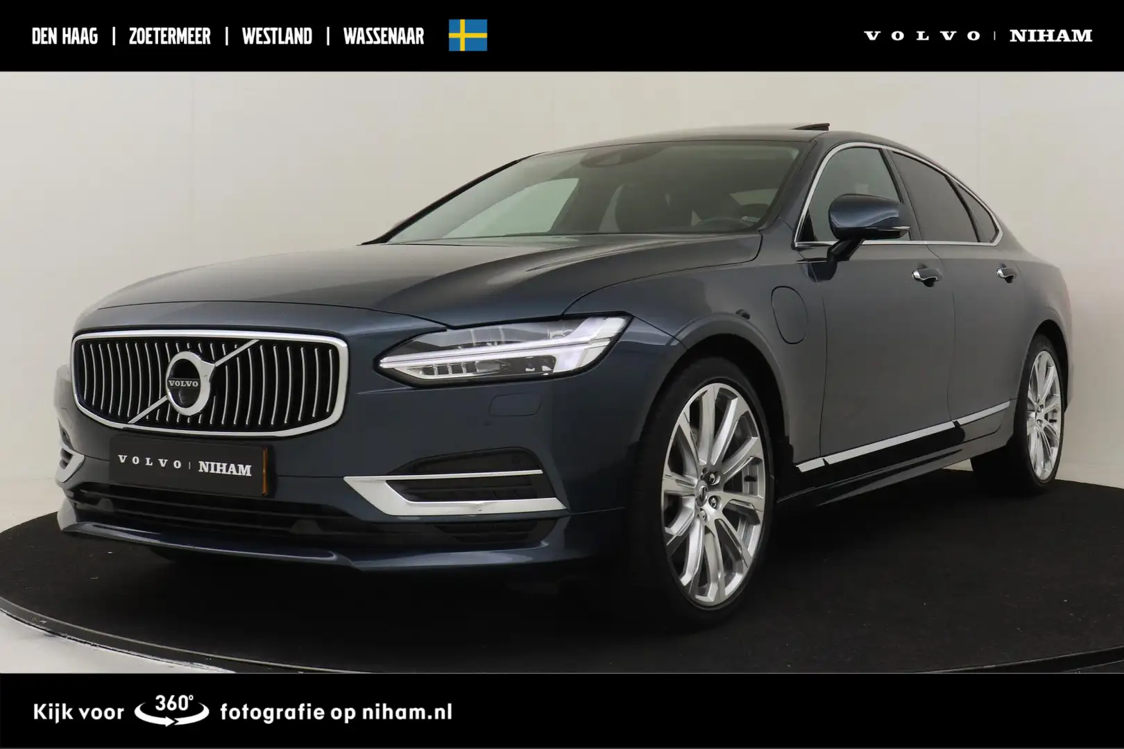Volvo S90 T8 RECHARGE AWD INSCRIPTION -PANO.DAK|BOWERS&WILKI Blauw - 1