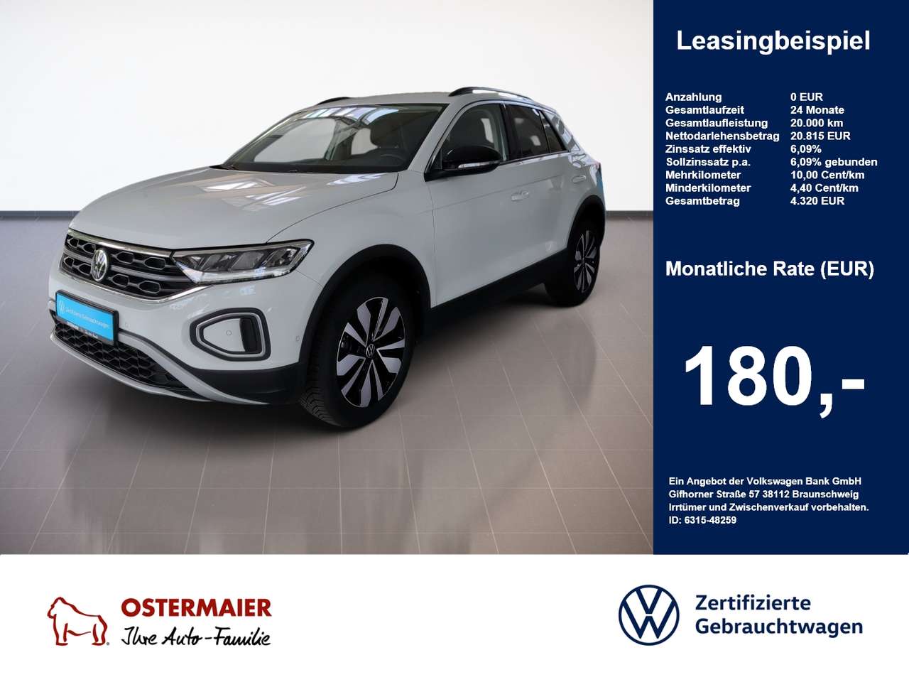 Volkswagen T-Roc 2025 — GOAL 1.0TSI 116PS ACC.NAVI+VC.2xPDC.LED.APP-C.SHZ