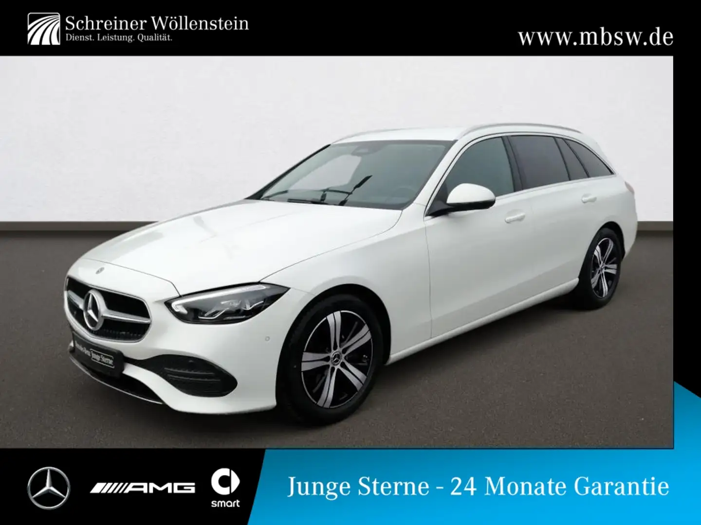 Mercedes-Benz C 200 T Avantgarde*AHK*TWA*Ambi*RKam*MBUX*eHK* Weiß - 1