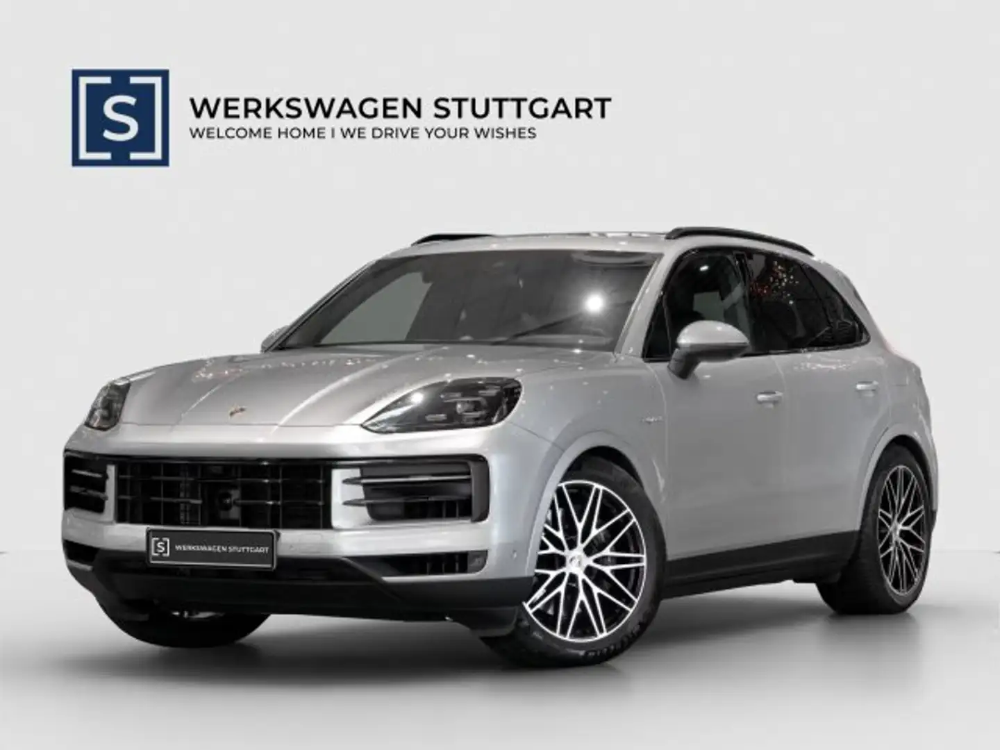 Porsche Cayenne Cayenne E-Hybrid HeadUp I Luft I Leder I AHK Silber - 1