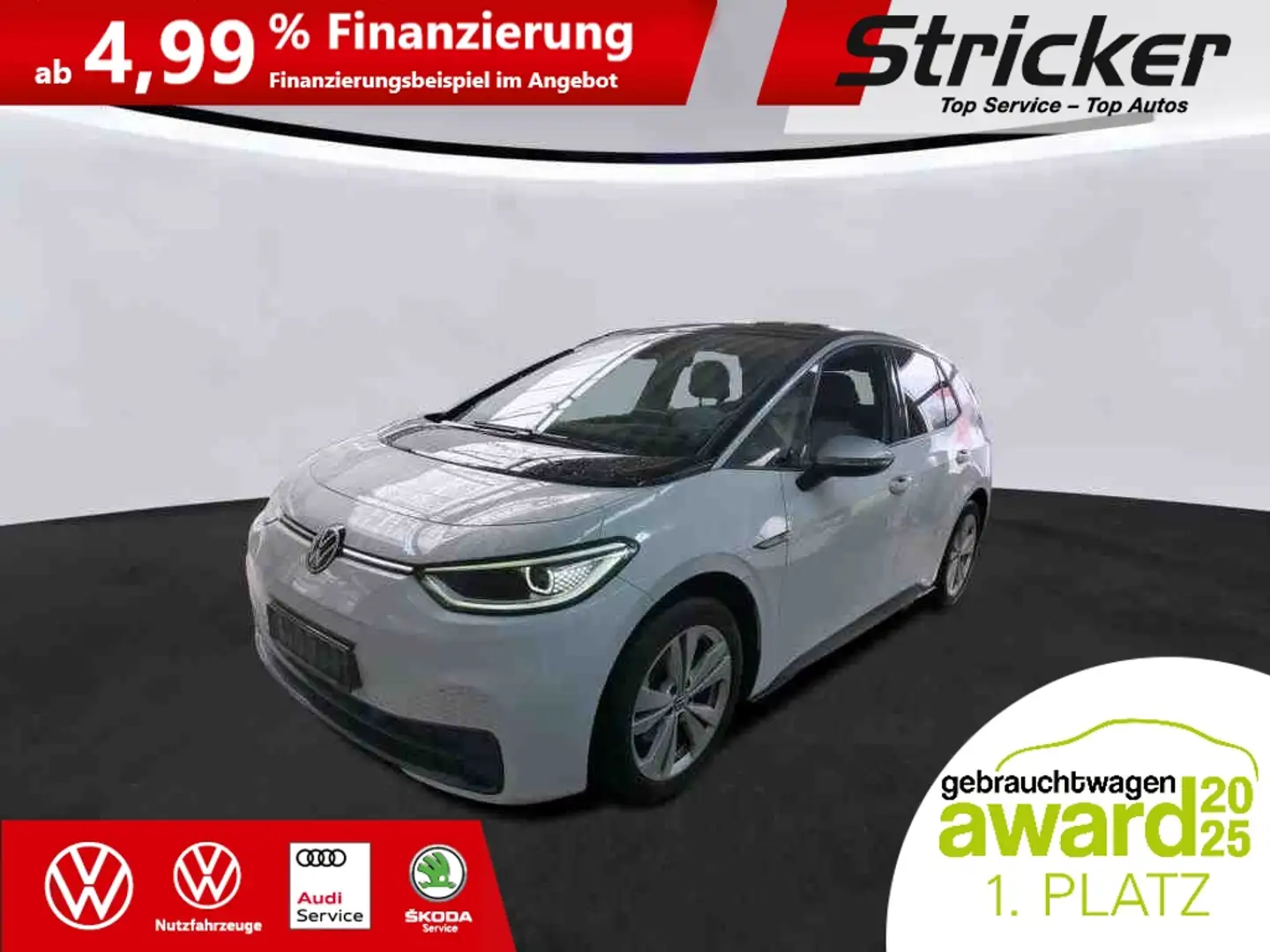 Volkswagen ID.3 1st Max 150/58 249,-ohne Anzahlung Pano HUD Weiß - 2