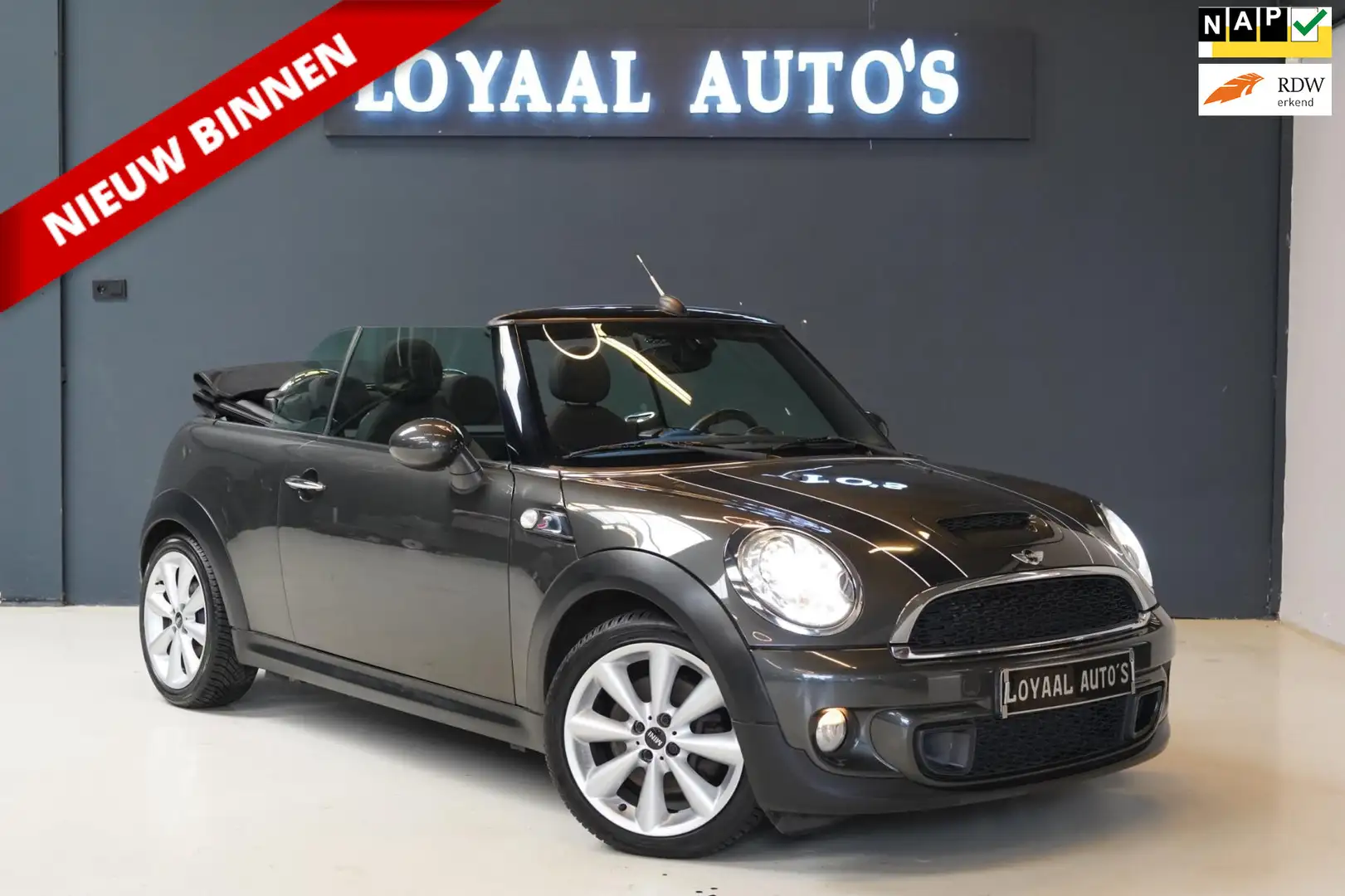 MINI Cooper S Cabrio Mini 1.6 Chili |CRUISE|AIRCO|XENON|ELEK.RAMEN|NAP| Grijs - 1