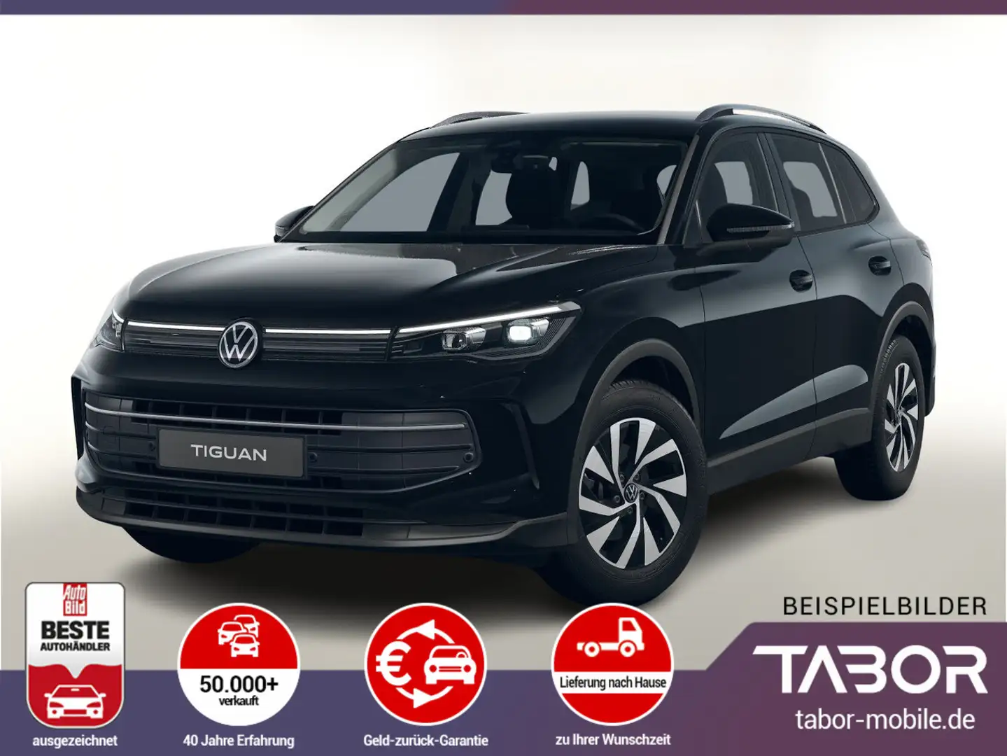 Volkswagen Tiguan 1.5 eTSI 130 DSG MY25 LED+ Keyl eHK SHZ Noir - 1