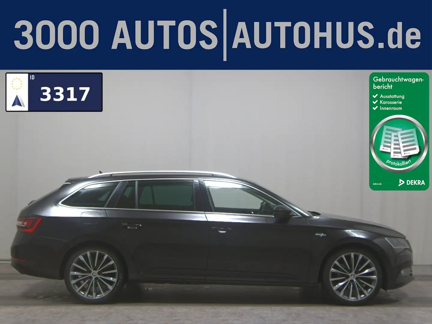 Skoda Superb Kombi 2.0 TDI L&K Leder Navi AHK RfK ACC BiXenon Schwarz - 1