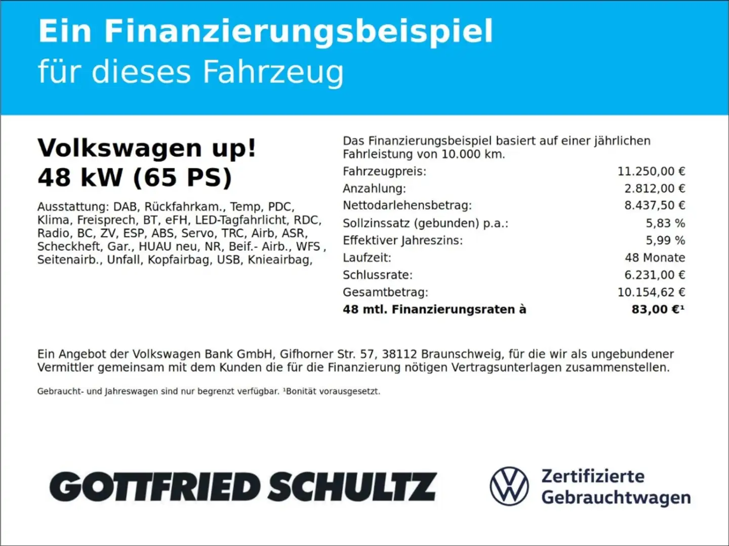 Volkswagen up! 1.0 Move Up! Kamera PDC Klima White - 2