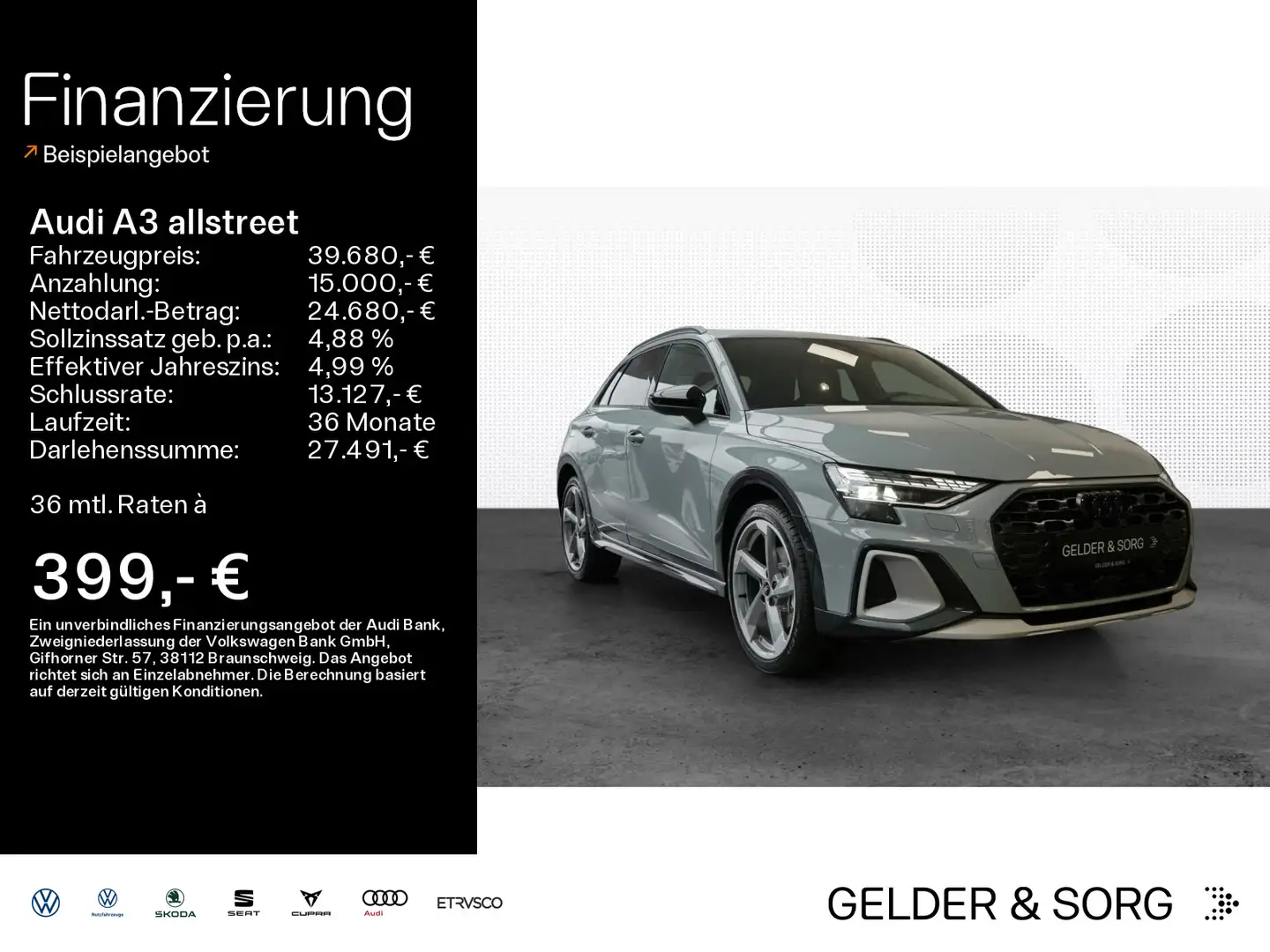 Audi A3 35 TFSI *Matrix*AHK*Business*RFK* Gris - 1