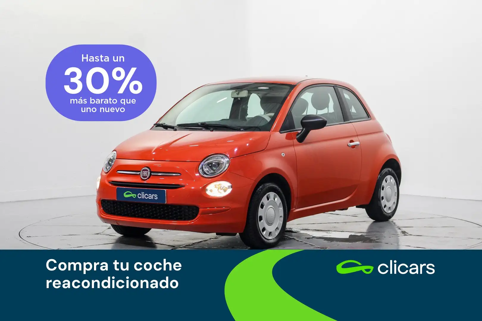 Fiat 500 1.0 Hybrid Monotrim 52kW Rojo - 1