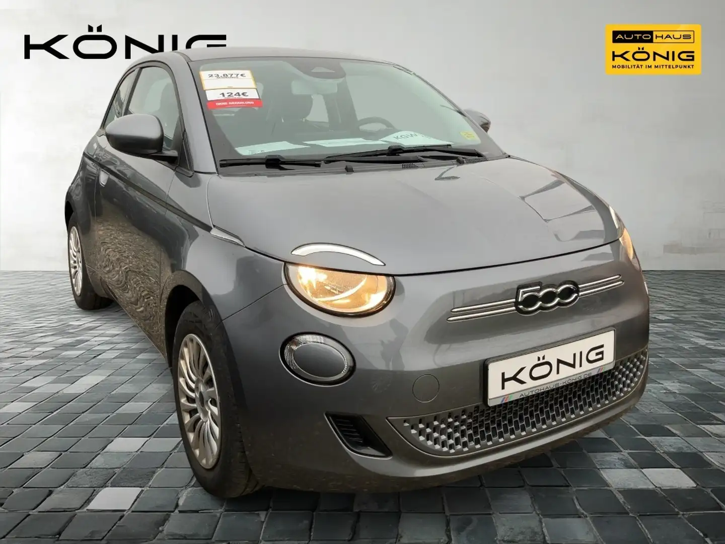 Fiat 500e 42 kWh  Automatik, Carplay Grau - 2
