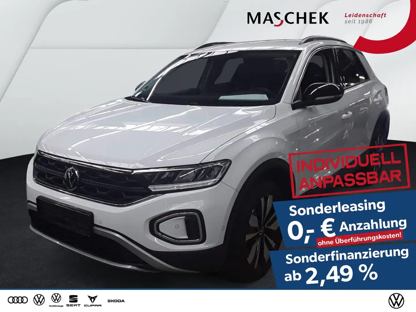Volkswagen T-Roc Goal 1.0 TSI Navi Sitzh. ACC PDC LaneAssist Weiß - 1