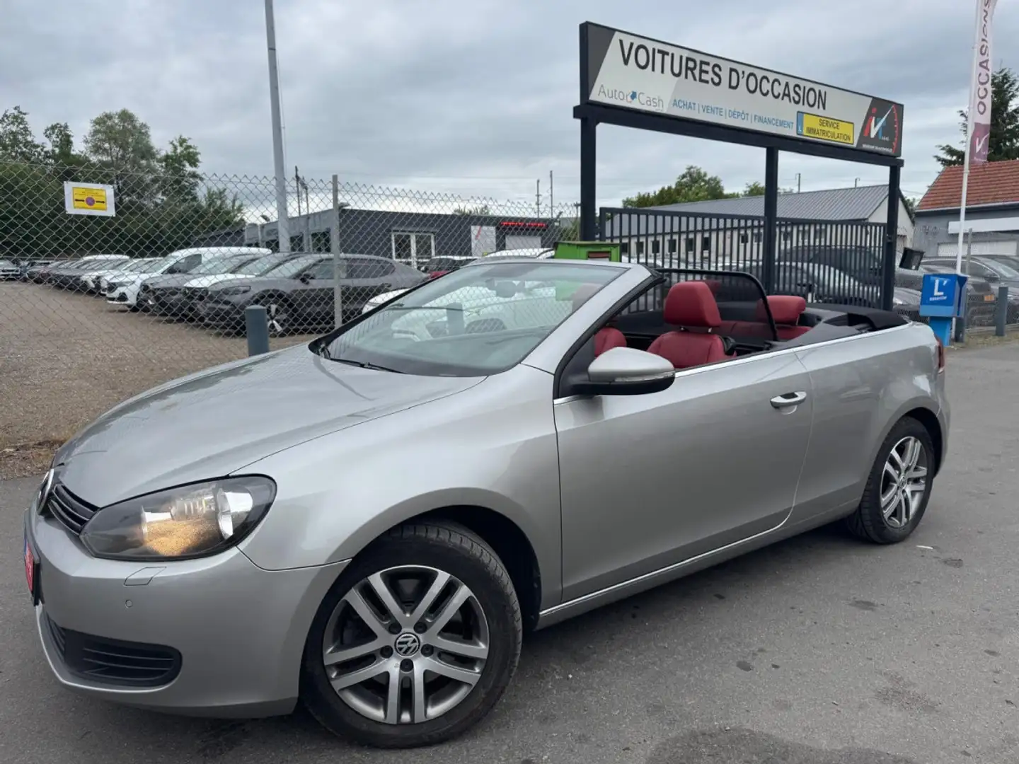 Volkswagen Golf Cabriolet 6 2.0 TDI 140 Gris - 2
